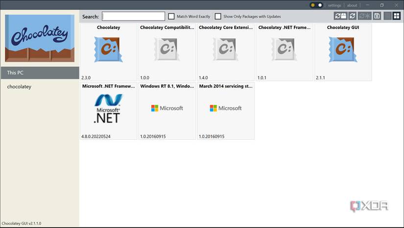 Chocolatey GUI ready to use