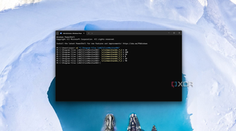 Windows Terminal after running multiple commands to change brightness and contrast using ClickMonitorDDC