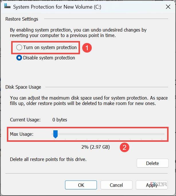Restore Point Settings How to create and utilize restore points on Windows