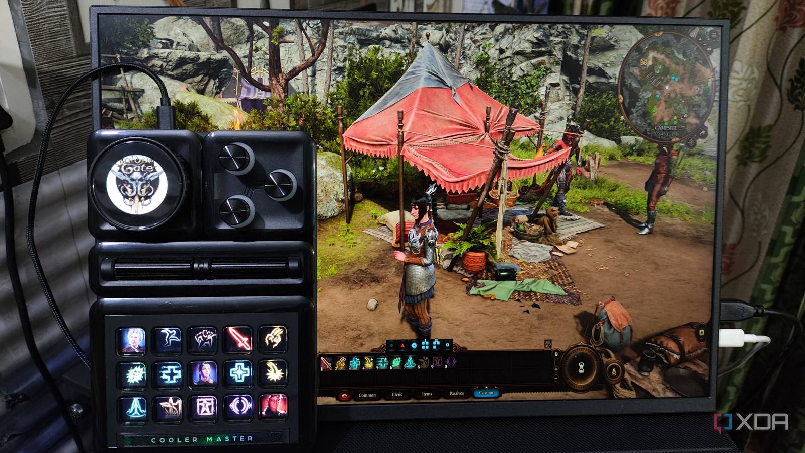 Using the Cooler Master MasterHUB to control Baldur's Gate 3 characters