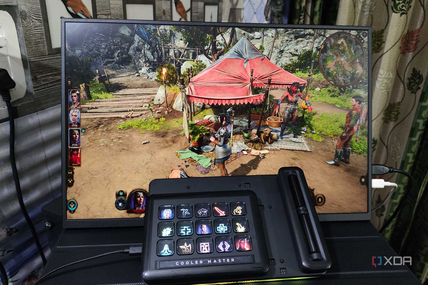 Using the Cooler Master MasterHUB to control Baldur's Gate 3 characters