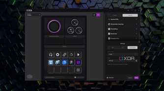 The UI of the Cooler Master MasterHUB app