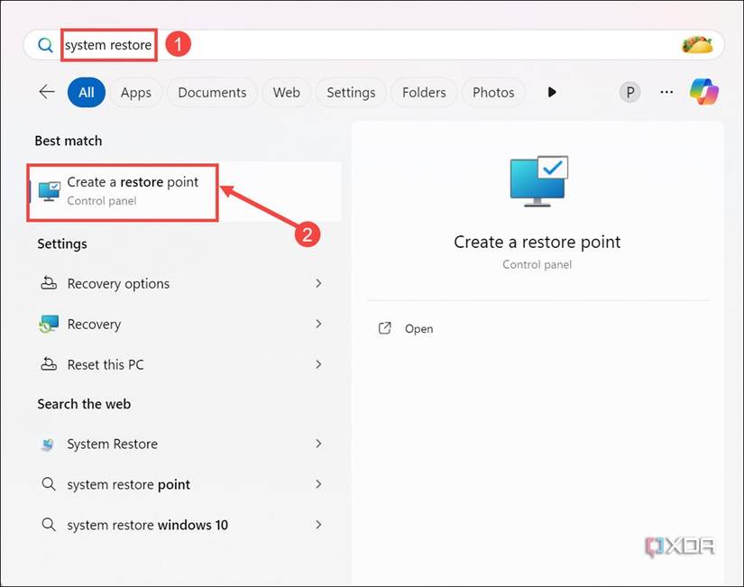 How to create and utilize restore points on Windows