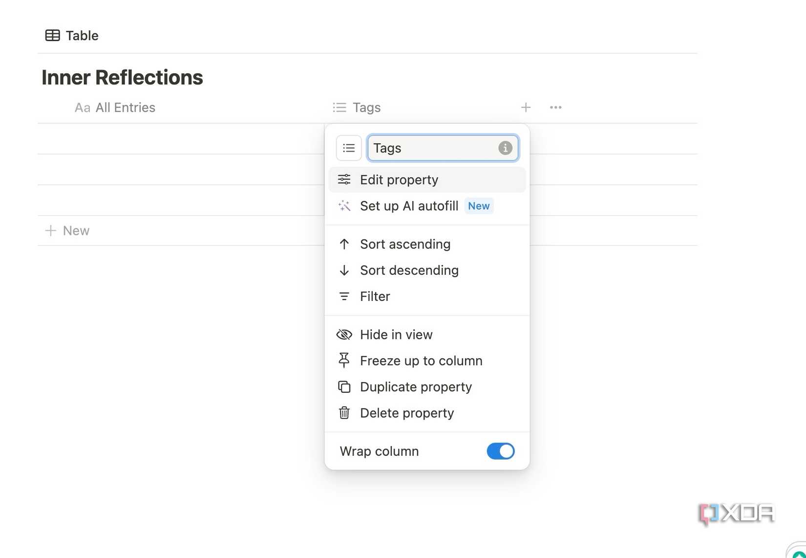 Add tags in Notion