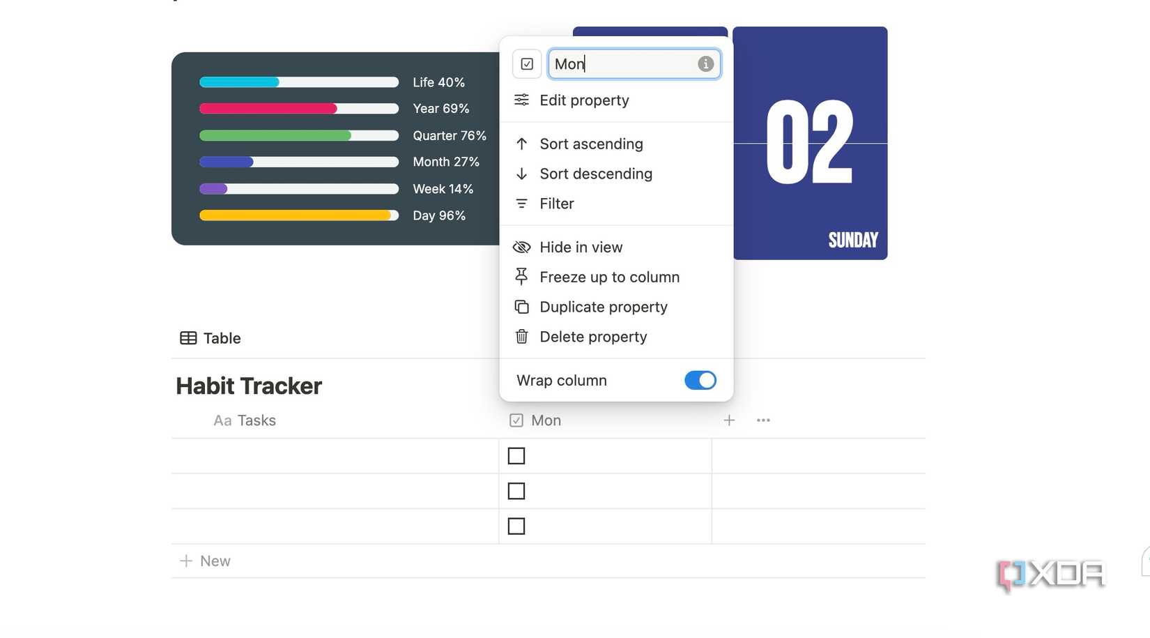 add checkbox column