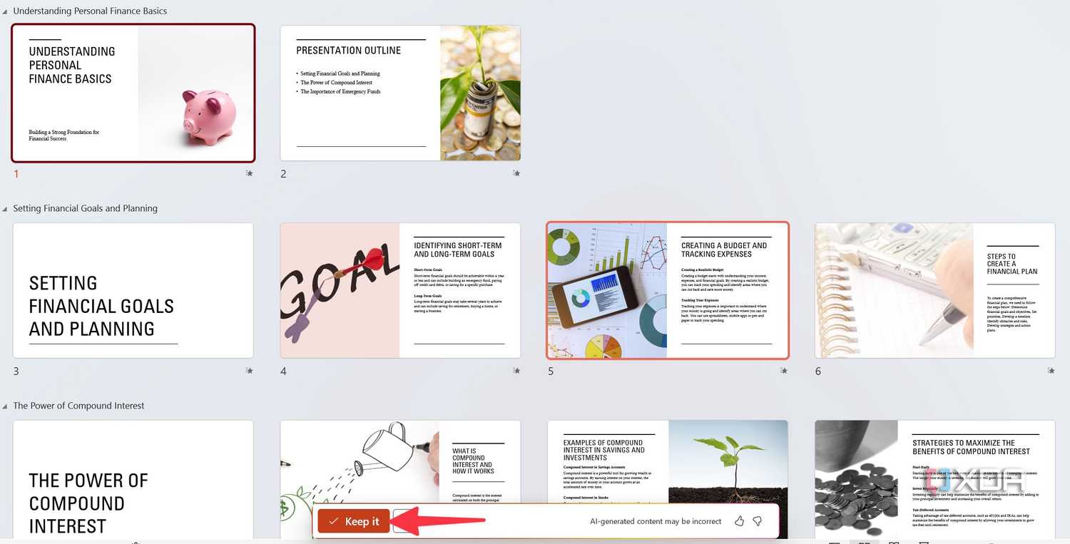 Copilot generated slides
