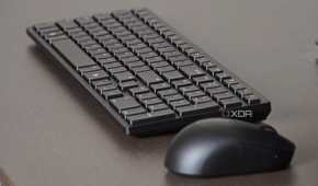 The Dell KM555 combo on a desk.