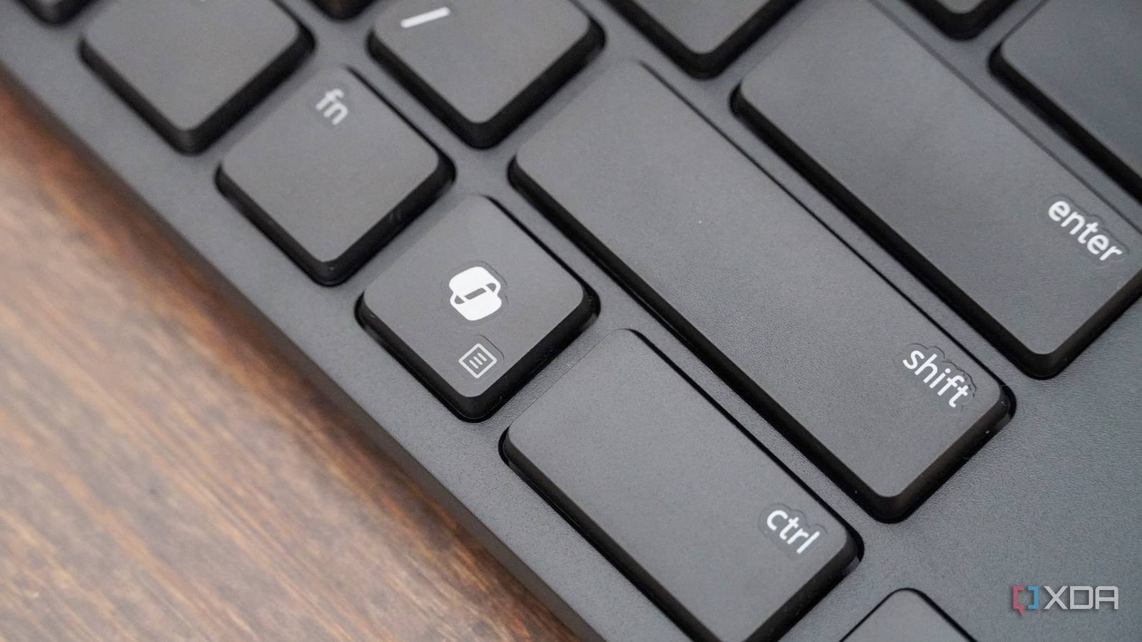 The Copilot key on the The Dell Wired Collaboration Keyboard.
