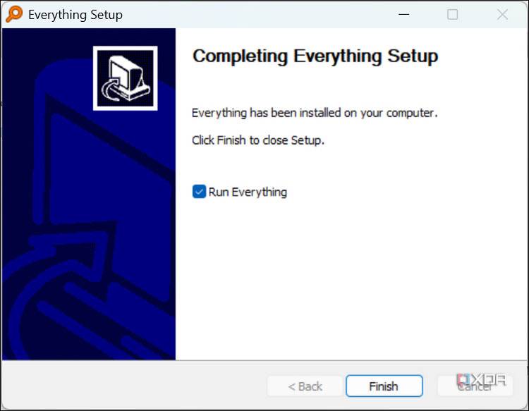Finish installing the app and launch it