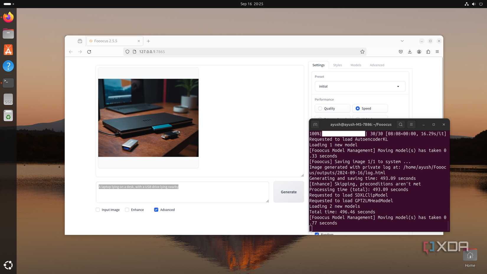 The Fooocus web UI for Stable Diffusion