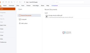 Screenshot showing Foxit PDF Viewer files