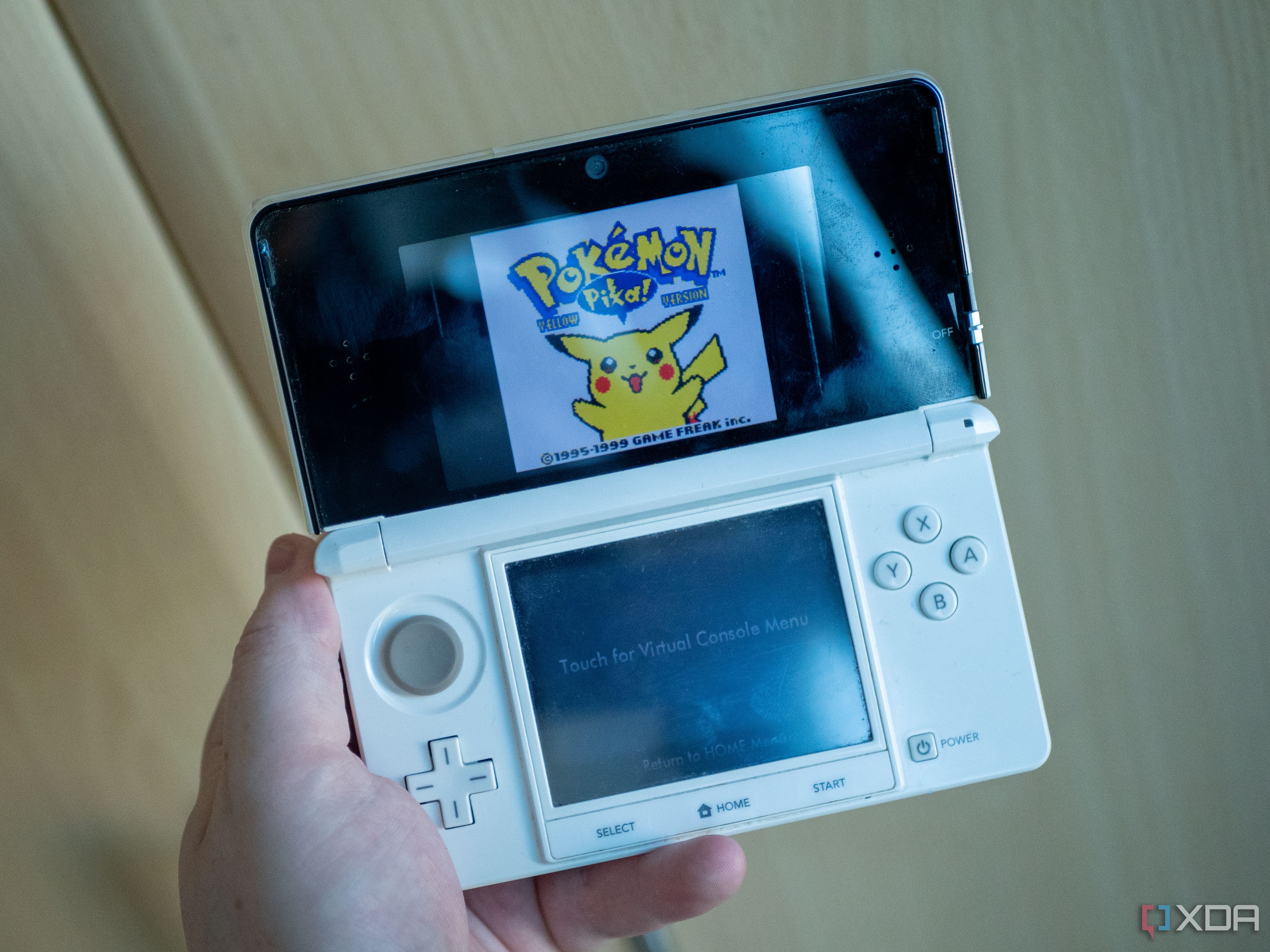 Running Pokemon Yellow on a hacked Nintendo 3DS