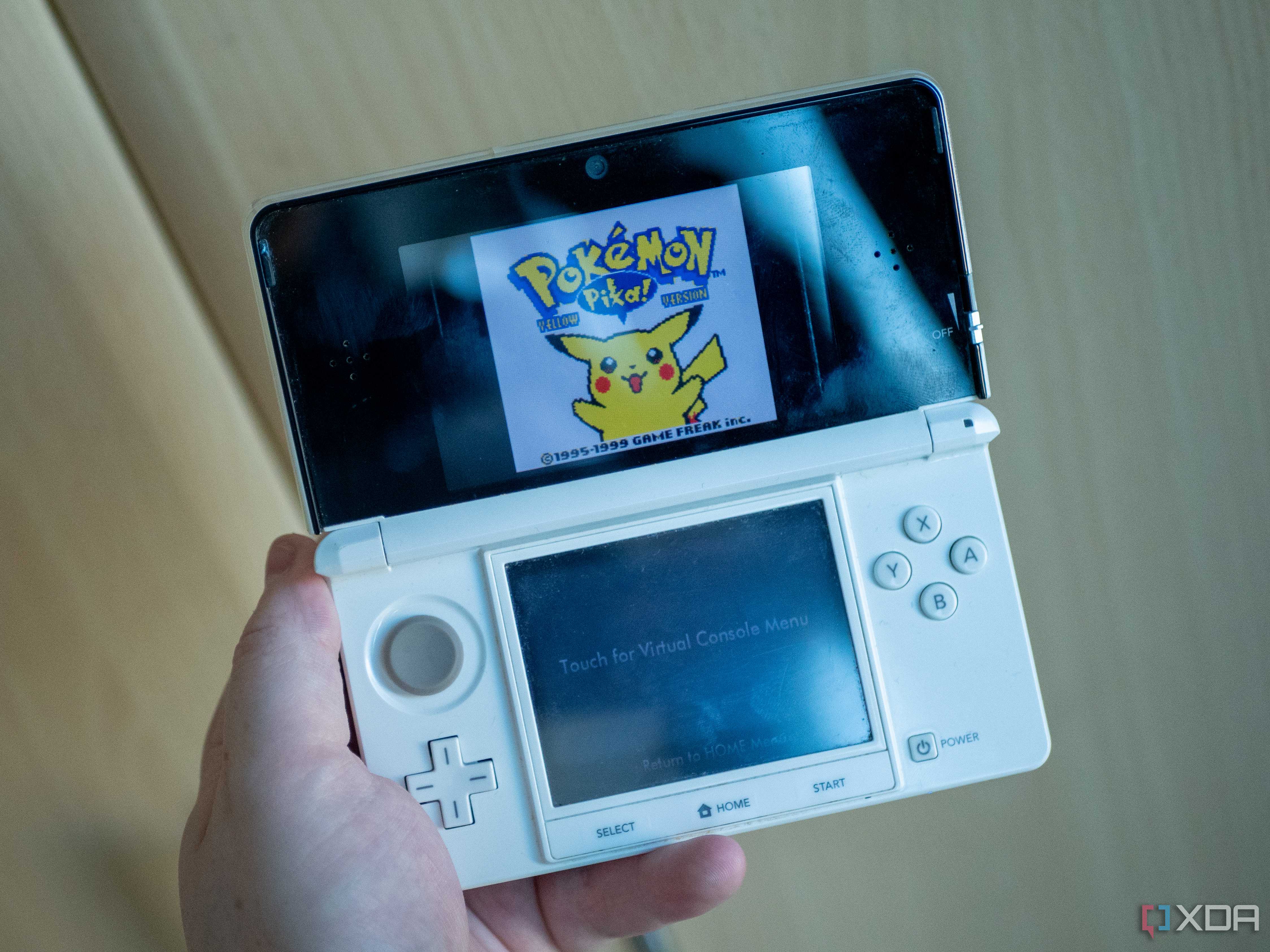 Running Pokemon Yellow on a hacked Nintendo 3DS