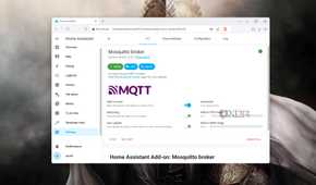 Running the Mosquitto Broker add-on inside the Home Assistant UI
