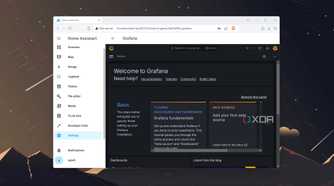Running the Grafana add-on inside the Home Assistant UI