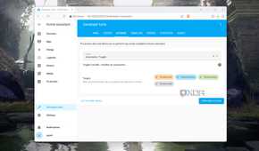 The Actions tab in the Home Assistant UI