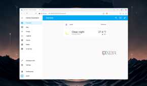 The default Home Assistant dashboard