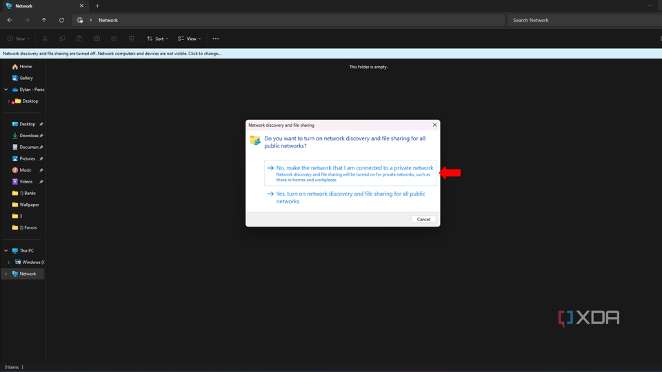 How to make a network discoverable on Windows 11- Make network public
