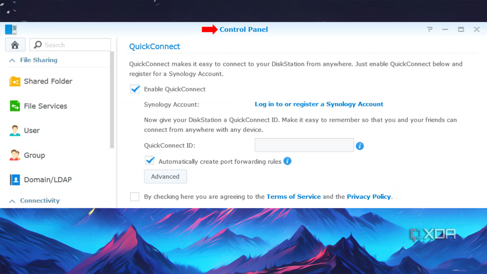 How to use QuickConnect on a Synology NAS- Step 1