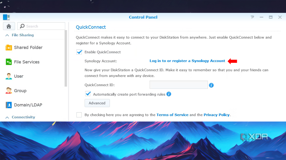 How to use QuickConnect on a Synology NAS- Step 2