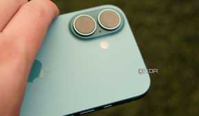 The camera bump on the iPhone 16.