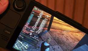 The SteamOS performance overlay on the Steam Deck.