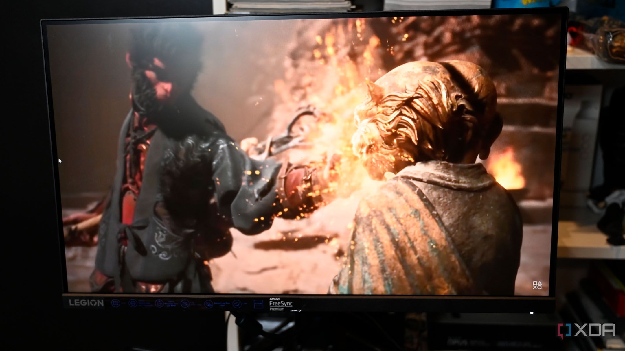 Shot of main character in Black Myth: Wukong on Lenovo Legion R25-30f