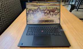 The Lenovo P16 Gen 7 sitting on a table