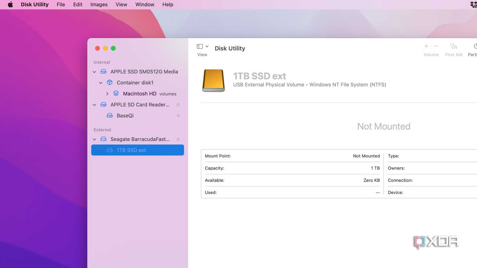 How to fix an external drive that won't mount on a Mac