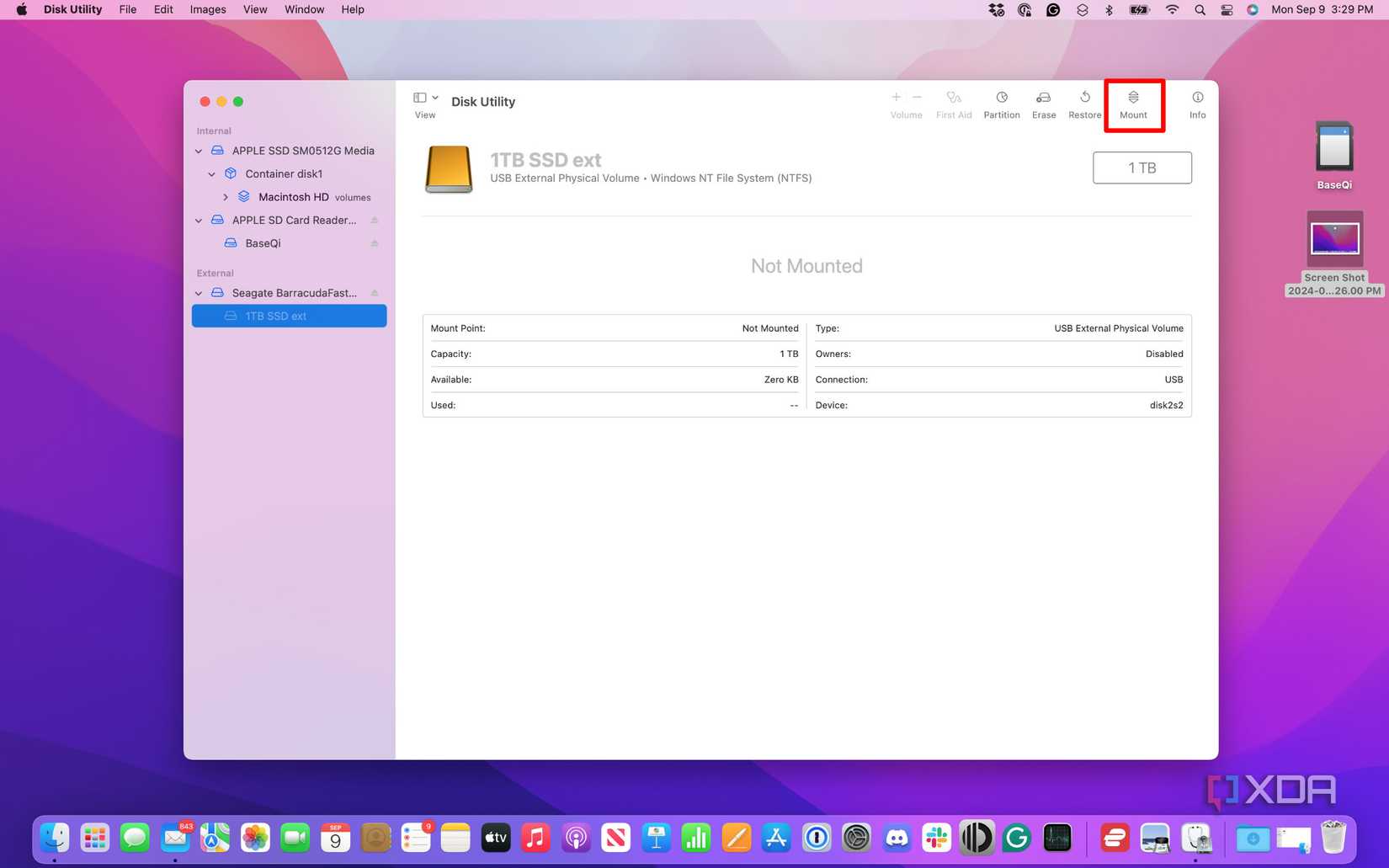 How to fix an external drive that won't mount on a Mac