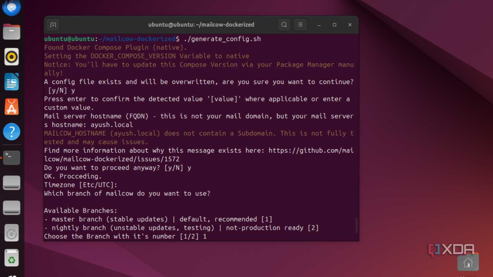 Running Mailcow inside a VM