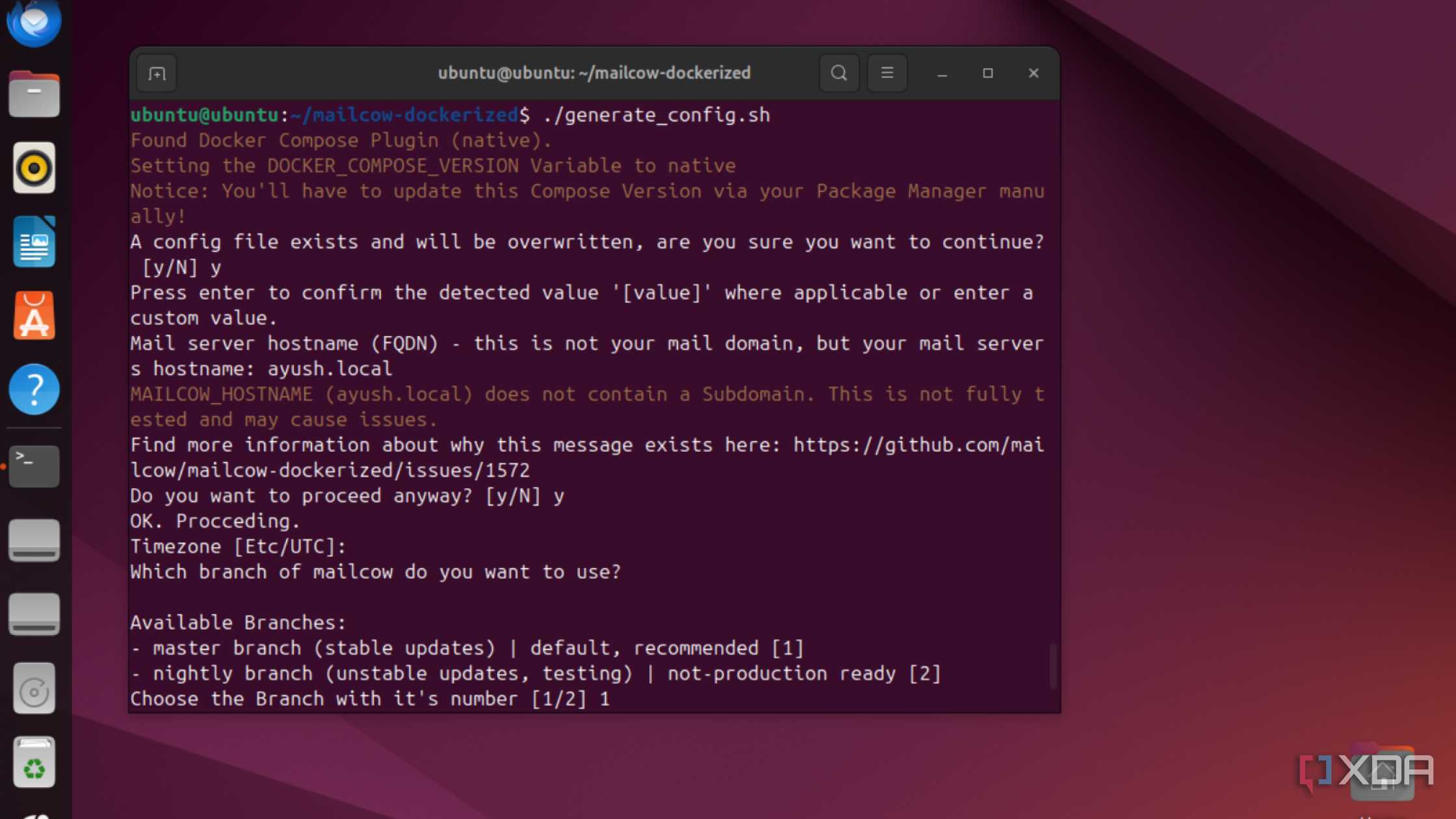 Running Mailcow inside a VM