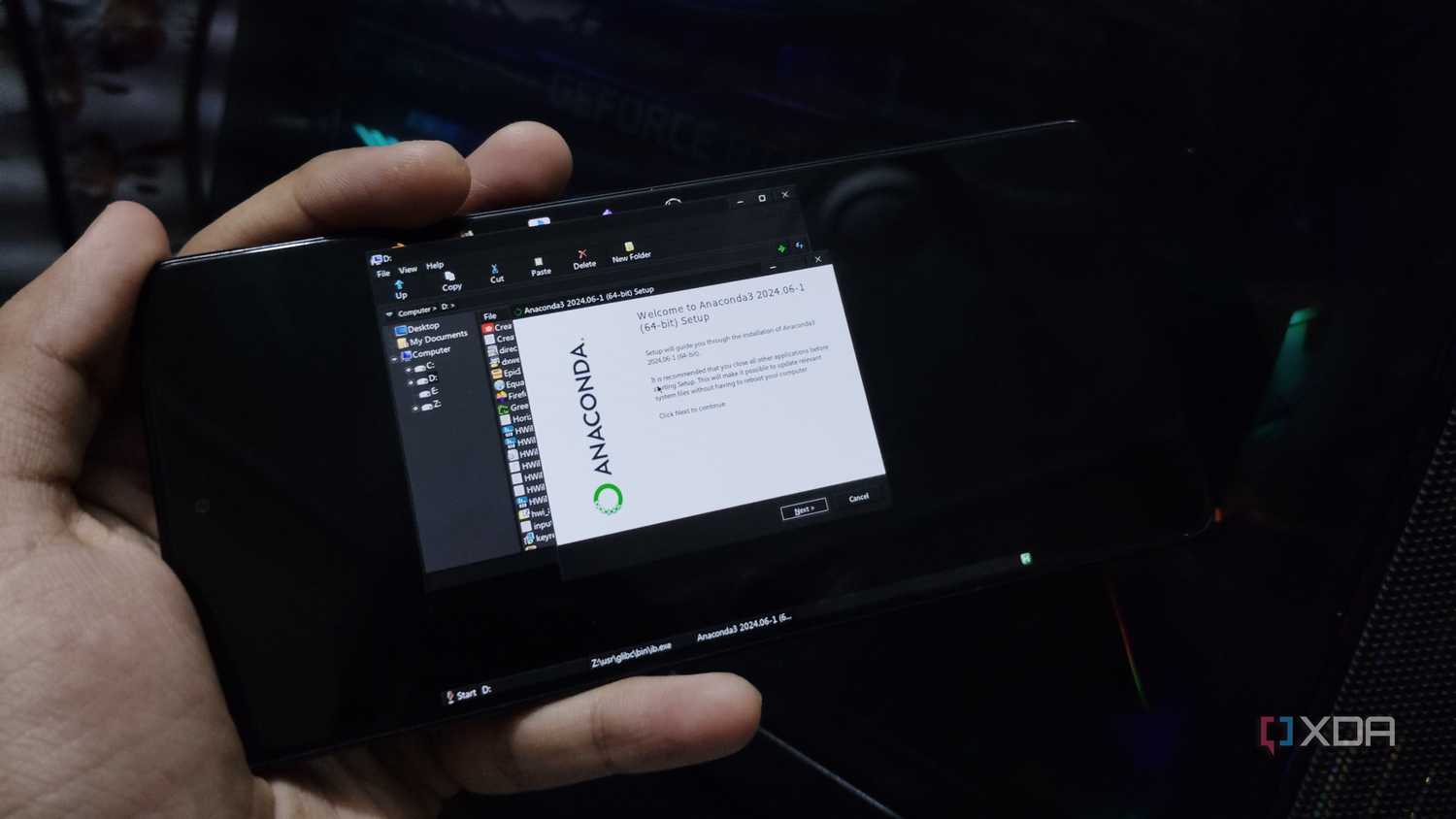 Installing Anaconda in Mobox