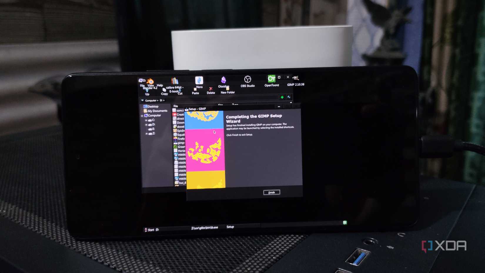 Installing GIMP in Mobox