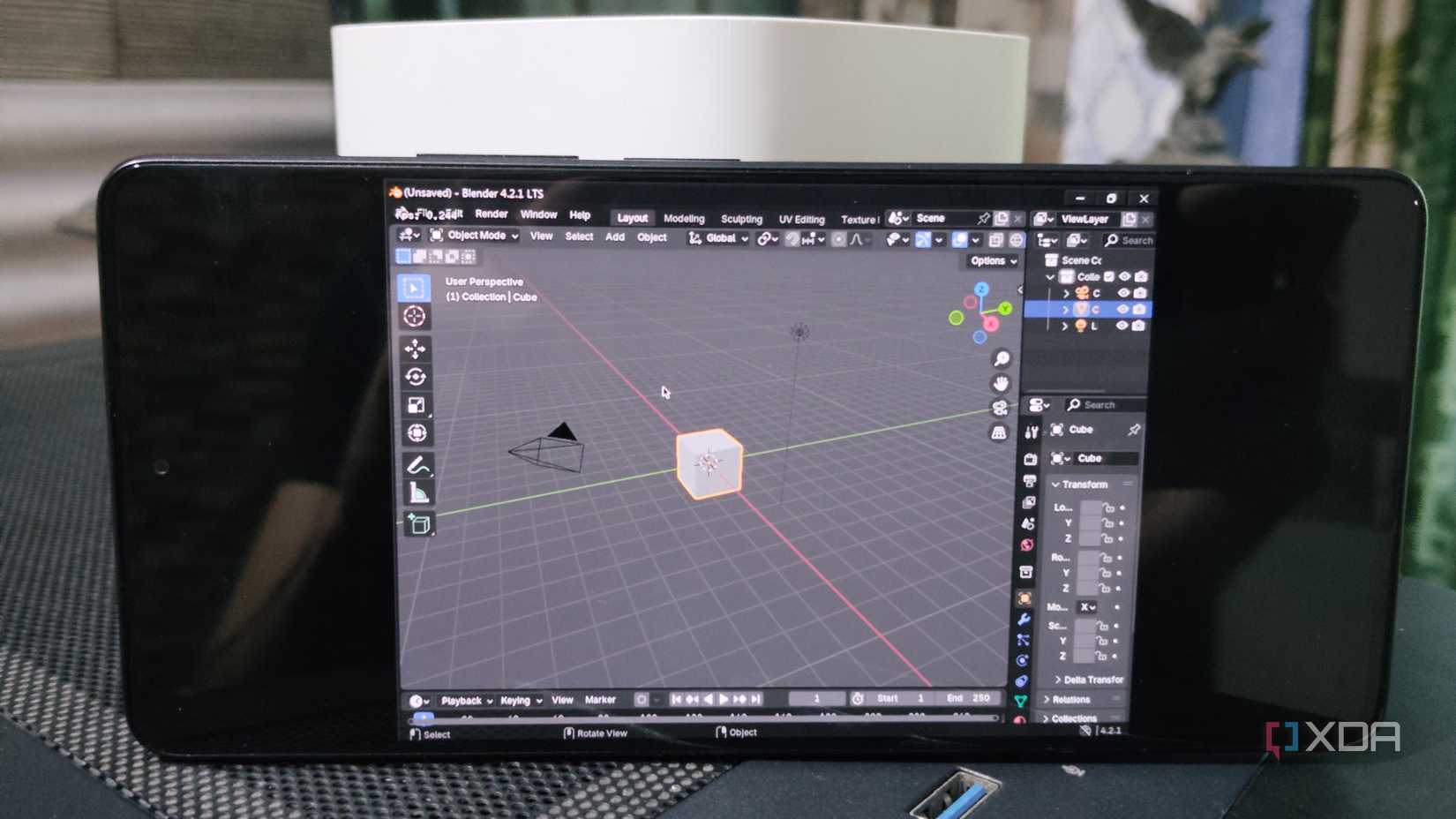 Running Blender inside Mobox