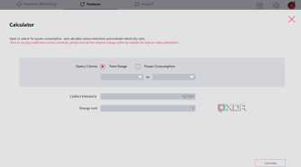 Configure power calculator in MSI Center