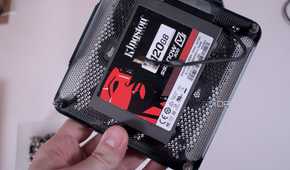 MSI Cubi NUC 1M held in a hand