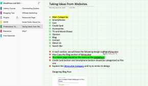 OneNote page customization