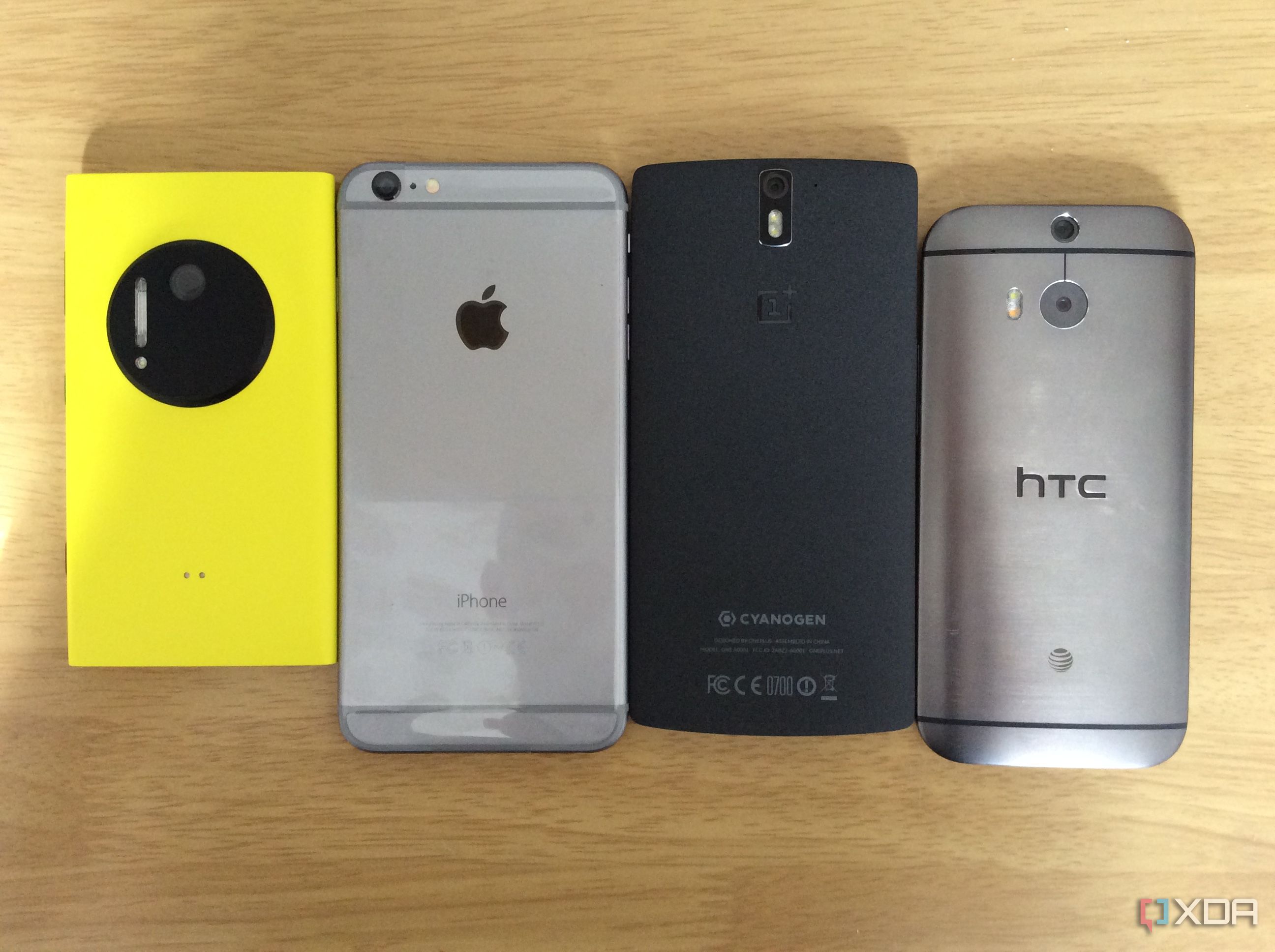 OnePlus One Lumia 1020 iPhone 6 Plus HTC One M8
