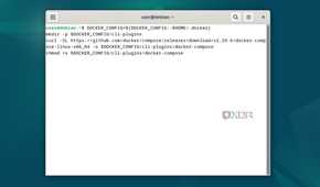 The commands to install Docker compose on Debian