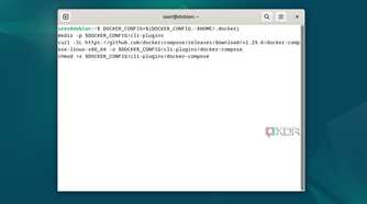 The commands to install Docker compose on Debian