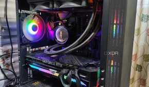 A PC with a Kraken x52 AIO and an RTX 3080 Ti