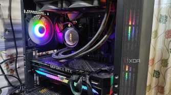 A PC with a Kraken x52 AIO and an RTX 3080 Ti