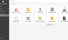 Screenshot showing PDF Candy's extra tools
