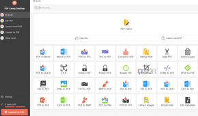Screenshot showing PDF Candy home page
