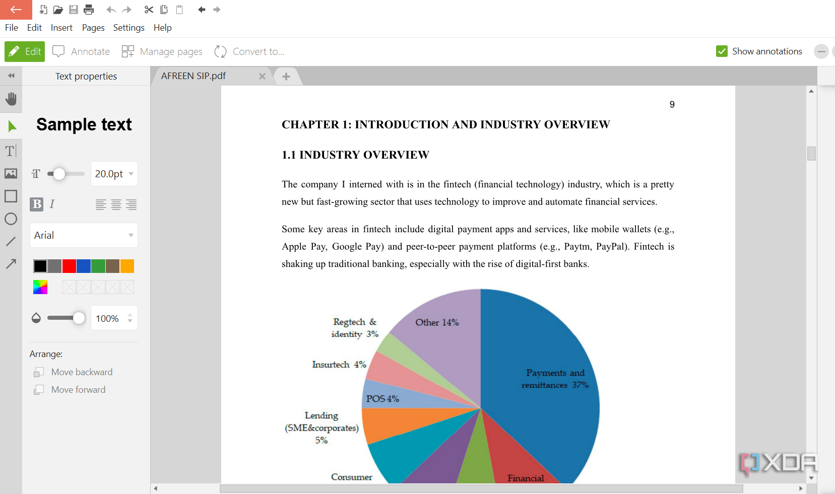 Screenshot showing PDF Candy PDF Editor