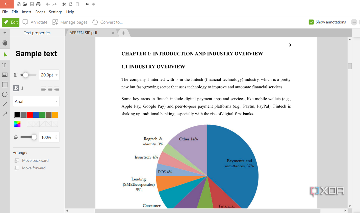 Screenshot showing PDF Candy PDF Editor
