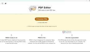 Screenshot showing PDF24 pdf editor