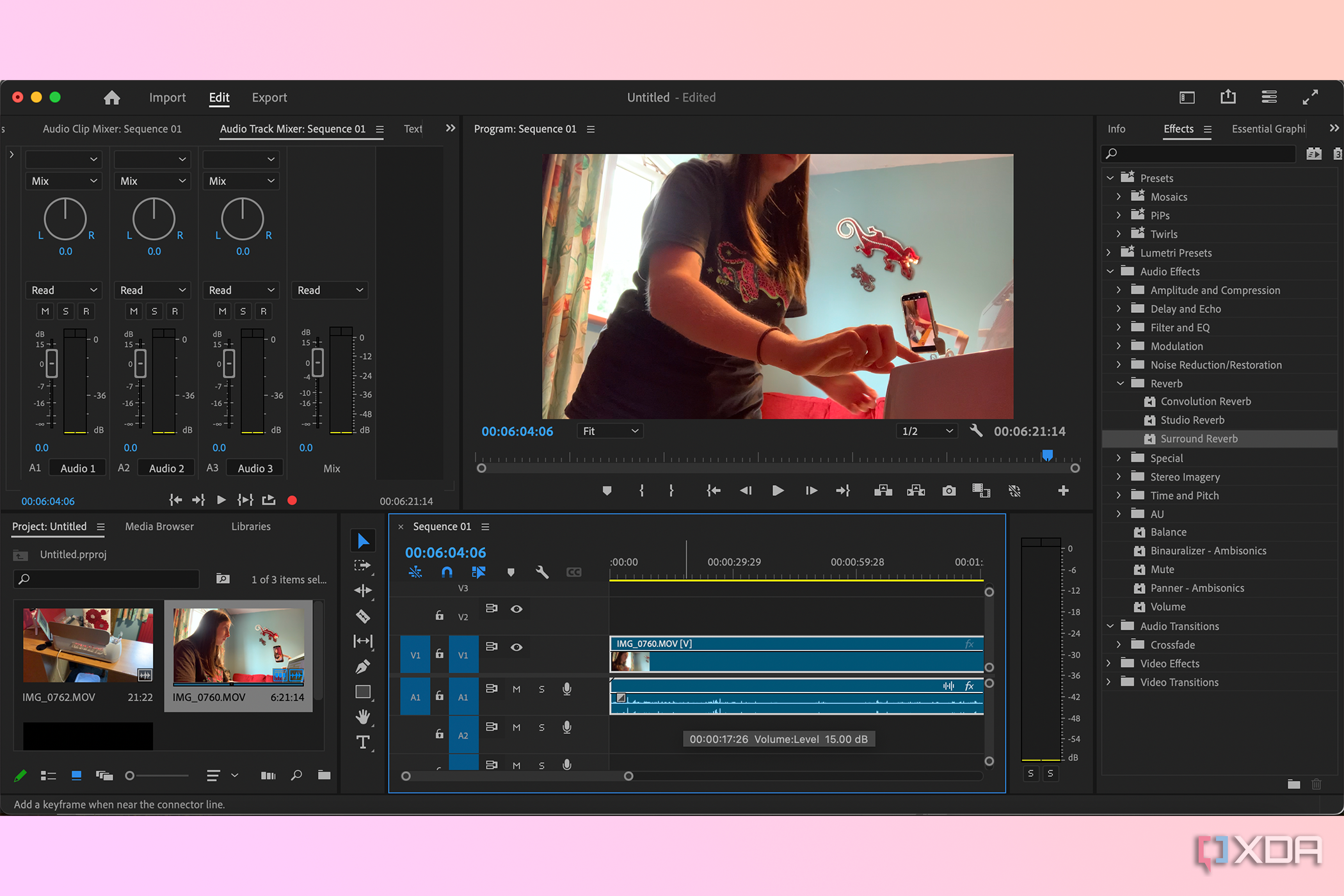 Premiere Pro audio tools