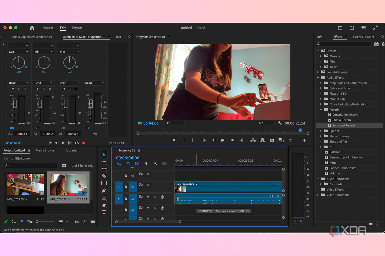Premiere Pro audio tools